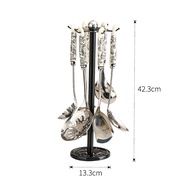 7-piece set of spatula stainless steel kitchenware suit household kitchen stir-frying spatula spoon