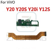 For Vivo Y20 Y20S Y20i Y12S Micro USB Charging Dock Port Board Connector Main Motherboard Flex Cable