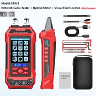 ET638 Network Cable Tester Multimeter Optical Power Meter Visual Fault Locator LAN Cable Tracing Vol