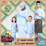 Noelle Baju Raya Family 2023 Baju Kurung Mother Child Baju Melayu Slim Fit Father Son BABY Sedondon LIVIA - BABY BLUE 27