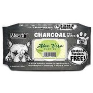 ผ้าเช็ดทำความสะอาดสัตว์เลี้ยง ABSORB PLUS CHARCOAL ALOEVERA 80 แผ่น (1208669)