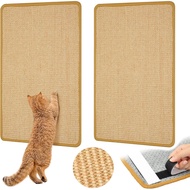 Carpet Cat Scratching Mat Sisal, 2 Packs Sisal Fabric Large 23.6" x 15.7" Cat Scratching Pad for Ind