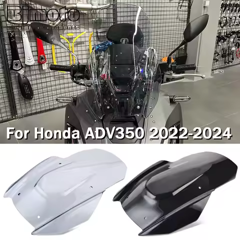 For Honda ADV 350 2022 2023 2024 ADV350 Motorcycle Accessories Sport Touring Windshield Windscreen W