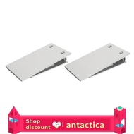 Antactica 1 Pair Threshold Ramp Wheelchair Entry Aluminum Alloy Adjustable Mobility Access for Home Bathroom