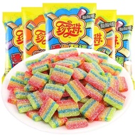 珍宝珠酸条软糖迷你酸条棒网红彩虹水果糖幼儿园分享儿童糖果零食Jumbo beads sour bar fudge mini sour bar net red color gczdb2.my202509