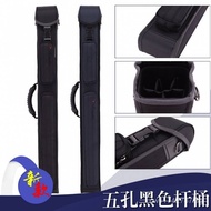 8American Style Black Nine Ball Pool Cue Case5Billiard Cue Case Nine Ball Cue Bag Hole Ball Tube Cue