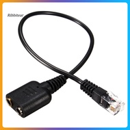  35mm to RJ9 Jack Adapter PC Headset Audio Cable Converter Telephone Using