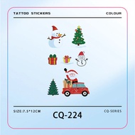 【MF Magic Tattoo】Temporary Tattoo Wrist Arm Thigh Leg Christmas Series Tattoo Waterproof Sweat 3-6 D
