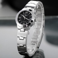 Casio รุ่น LTP-1241D-1A นาฬิกาผู้หญิง สายสแตนเลส หน้าปัดดำ (สินค้าขายดี) มั่นใจ สินค้าของแท้ 100% ประกันศูนย์ CMG  1 ปีเต็ม