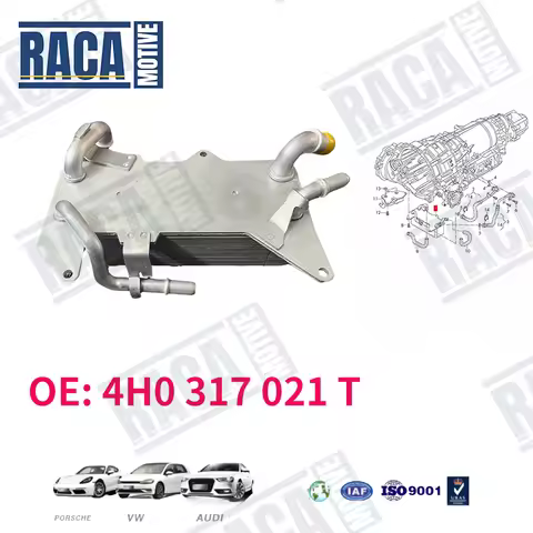 For Audi A6 2.0L 3.0L 2012-2014 A7 A8 S8 RS6 RS7 Engine Oil Cooler 4H0317021T 4H0317021R 4H0317021H