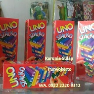 UNO STACKO BALOK PLASTIK MURAH PUZZLE
