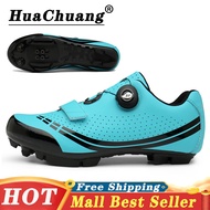 HUACHUANG NEW Arrival MTB Cycling Shoes for Men Mountain Bike Cycling Shoes Pro Race MTB Self-Locking Bicycle Sneakers Boots SPD Lock Shoes Big Size Cycling Shoes Size 36-48