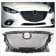 Car Upper Racing Grill Front Grille Replacement Bumper Hood Mesh Grid Body Kit For Mazda 3 M3 2014 2