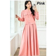 BELIEVE#GAMIS BLAZER LD 96-100CM MV-8077. GAMIS VIRAL/ KEKINIAN/ TERKINI/ DRESS GAMIS LEBARAN.