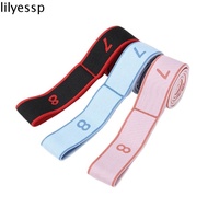 LILYES Yoga Resistance Band, 8/10/12 Grid Elastic Fitness Resistance Bands, Assist Band Yoga Trainin