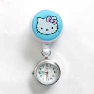 Retractable Nurse Pocket Watch Stretchable Cartoon Nurse's Watch Minimalist Hospital Pocket Student Exam Chest Watch Men and Women Pocket Watch