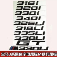BMW 3 Series Rear Emblem F30 G20 E90 E46 335i 318i 320i 323i 325i 328i 330i Letter Car Rear Trunk Em