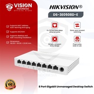 HIKVISION SWITCH HUB GIGABIT 8PORT DS-3E0508D-E ORIGINAL HIKVISION
