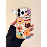 Phone Phone Case Suitable for iPhone 11 12 13 14 15 16 17 Pro max Plus Air Autumn Winter Bib Puppy S