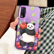 VRQR Phone Case for Vivo Y20 2021 Y20A Y20T Y20i Y20S G Y12A Y12S 2021 Y3S 2021 Casing Panda Series 