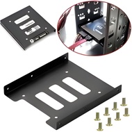 Bracket Bracket Hard Disk Bracket HDD SSD Holder 2.5 To 3.5 Inch PC CPU + 8 Bolts