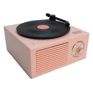 VP-300 黑膠唱盤設計藍牙喇叭｜迷你喇叭｜桌上喇叭｜無線喇叭｜音響｜音箱 (粉紅) VP-300-LP