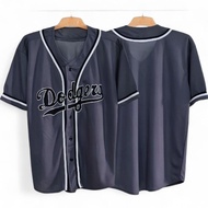 DODGERS BASEBALL JERSEY DARK GRAY MEN WOMEN ORIGINAL BJLUNJUN