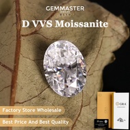 Oval Moissanite Diamond D VVS 1ct 3ct 5ct Synthetic Diamond Customized Jewelry Loose Moissanite Ston