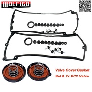 Left Right Engine Valve Cover Gasket & PCV Valve For BMW E60 E63 E64 E70 X5 4.4i N62 4.8i 1112751319