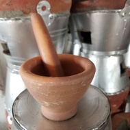 Clay Mortar Small 3-Inch With Pestle