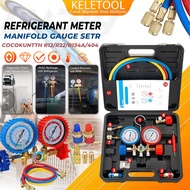 meter gas aircond refigerant meter manifols gauge set car aircond gas box fan gas r22 aircond gas ai