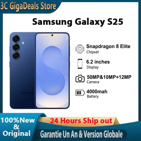 Samsung Galaxy S25,6,2 inches, 8 Elite,50 MP,4000 mAh,25W wired, Amole 120Hz,SmartPhone