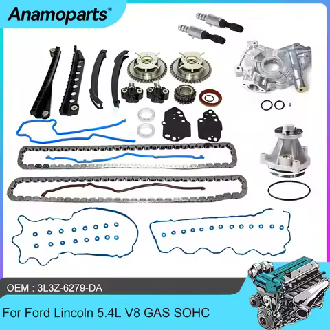 Engine Parts Timing chain kit Oil pump water pump valve cover gasket For 04-11 Ford F-150 F-250 F-35