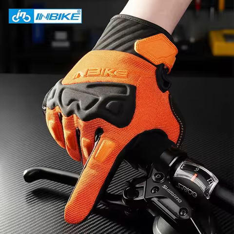 Gloves INBIKE MTB INBIKE Men's Cycling Gloves Touchscreen MTB Cycling Bicycle Riding Gloves for Men 