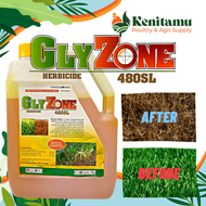 GLYZONE 480SL Grass Killer Herbicide - Professional Weed Remover - Like Round Up/ Grass Zero/Sharp s