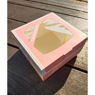 7吋蛋糕盒 8吋蛋糕盒粉紅紙盒 禮盒-21X21X9(高) 蛋糕禮盒 切片蛋糕吋蛋糕