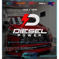 Diesel power sticker cutting car window sticker