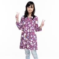 AQEELA Muslimah Kids Zig Zag T-Shirt -Purple (ak320f)