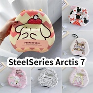 【In Stock】For SteelSeries Arctis 7 Headphone Case Cartoon Fresh Style Headset Earpads Storage Bag Casing Box