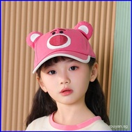yu3 Childrens Sun Hat Kuromi Strawberry Bear Baseball Cap Boys and Girls Cute Cartoon Baby Peaked Ca