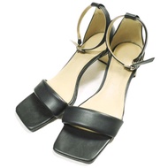 ADAM ET ROPE 22SS 加墊踝帶涼鞋，24厘米，黑色，方頭鞋 [二手] [ADAM ET ROPE]