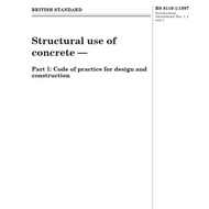 Structural use of concrete-Code of practice for design and construction BS8110-1