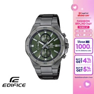 [ของแท้] CASIO นาฬิกาข้อมือผู้ชาย EDIFICE รุ่น EFV-640DC-3AVUDF วัสดุสเตนเลสสตีล สีเขียว