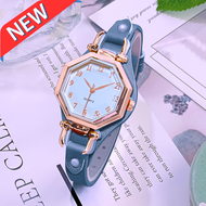 JAM TANGAN WANITA FASHION BAHAN KULIT DESAIN MEWAH QUALITY IMPORT