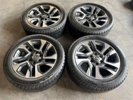 ล้อแม็กfortuner Legender ขอบ20 สภาพสวย ไม่มีเบียด พร้อมยาง Dunlop 265-50-20 ปี21 (1 ชุด 4 วง)