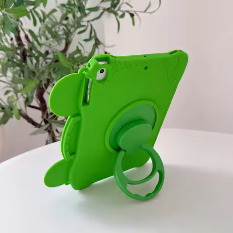 3D Cartoon Frog Bracket Tablet Case For Huawei MatePad SE 11 Air 11.5 S Honor Pad X8A X9A X9 X10 Pro