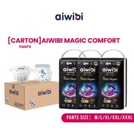 [Carton] AIWIBI Baby Diapers Magic Comfort - 3 Pack (Pants) (M, L, XL, XXL, XXXL)