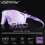 Vozapow Cycling Sunglasses Photochromic Polarized Fishing Glasses Men Women Sports MTB Cycling Sunglasses Road Bicycle Glasses