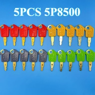 5PCS 5P8500 RED GREEN YELLOW GRENExcavator Ignition Keys for 5P-8500 CAT305.5 307 313 320D2GC E2 Sta