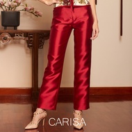 กางเกงขายาว กางเกงผ้าไหม Carisa กางเกงผ้าไหมแพรทิพย์ ทรงสวย สีสดใส [1827]